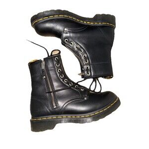 1460 Pascal Front Zip Leather Lace Up Boots Women’s 8/39